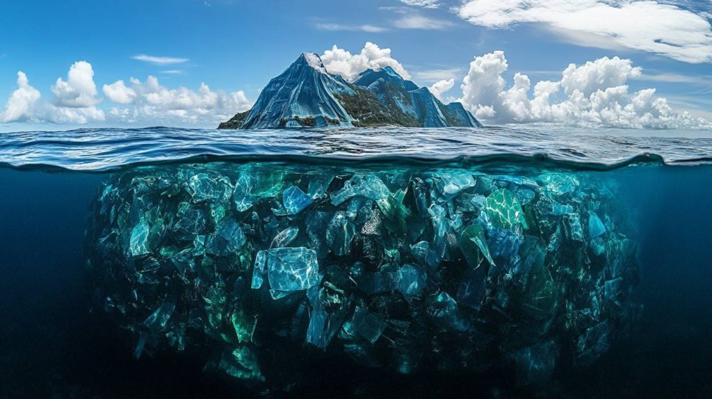 Continent de plastiques