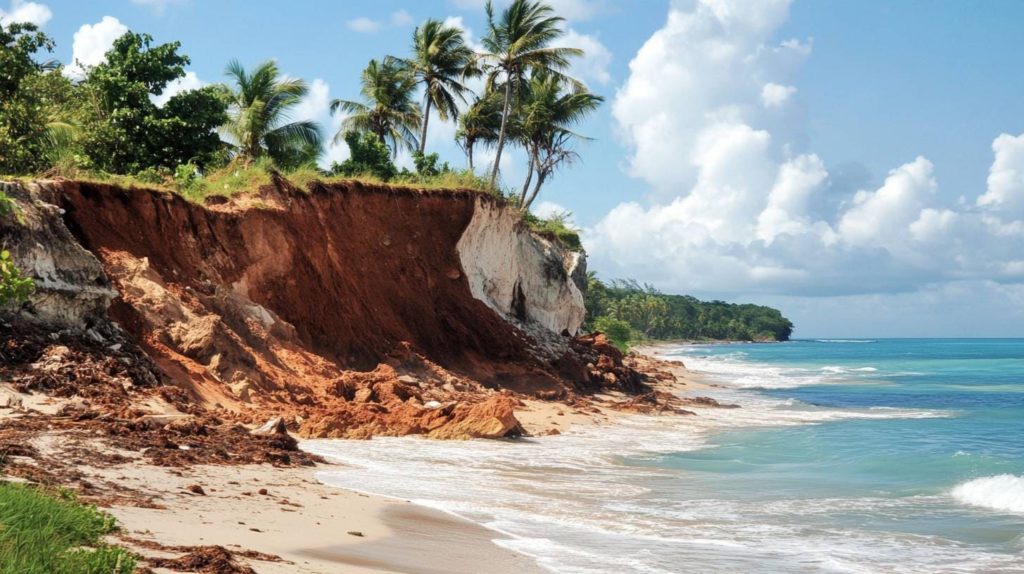 L'érosion côtière en Guadeloupe