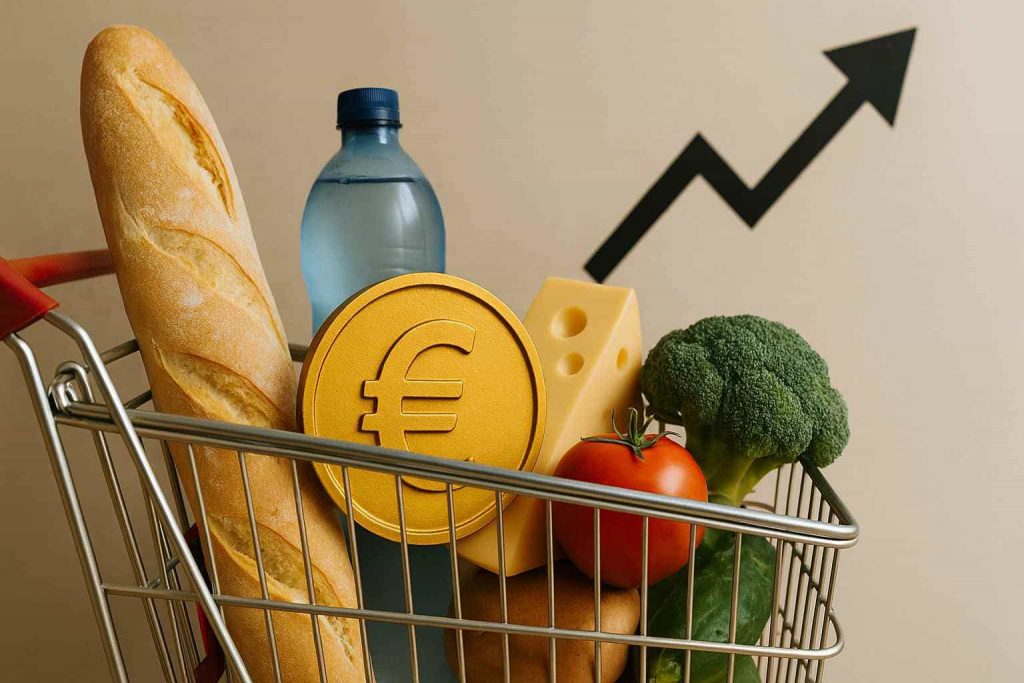 Hausse du prix des courses alimentaires